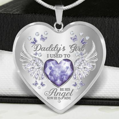 Daddy's Girl Heart Necklace-Jolura