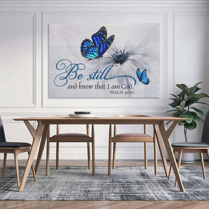 Be Still And Know That I Am God - D375 - Gallery Wrapped Canvas Prints