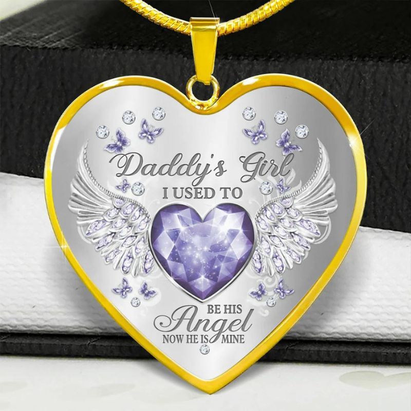 Daddy's Girl Heart Necklace-Jolura