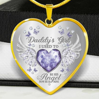 Daddy's Girl Heart Necklace-Jolura