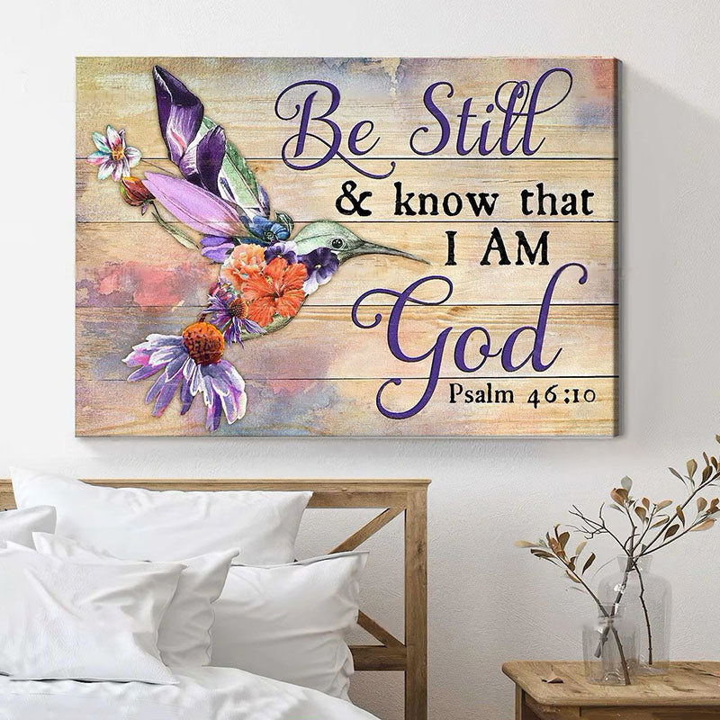 Be Still And Know That I Am God - D372 - Gallery Wrapped Canvas Prints