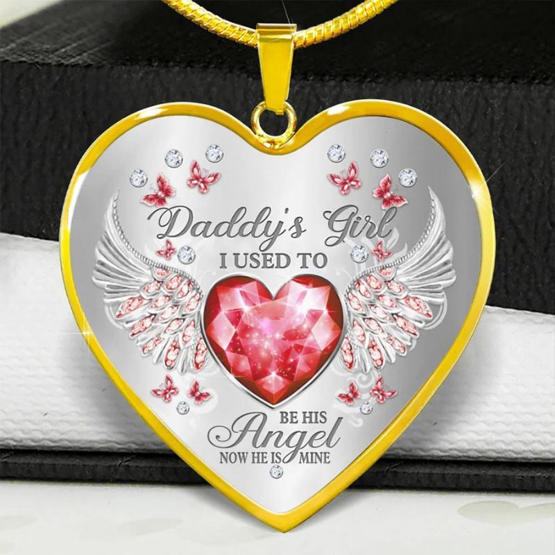 Daddy's Girl Heart Necklace-Jolura