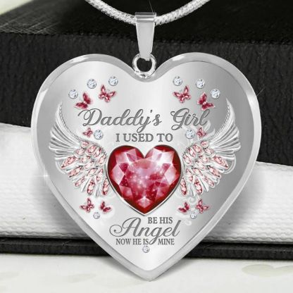 Daddy's Girl Heart Necklace-Jolura