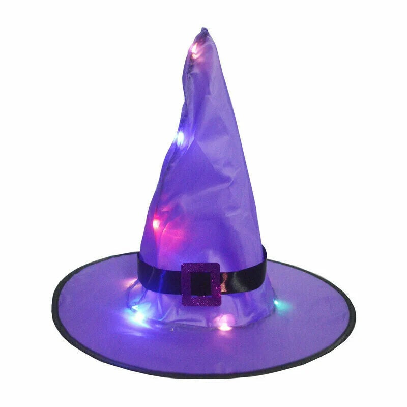 Glowing Witch Hat Decorations - 2 in 1 Hanging/Wearable-Jolura