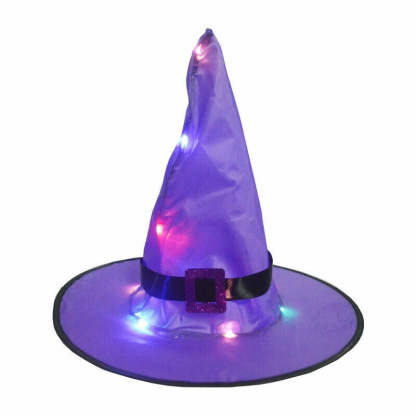 Glowing Witch Hat Decorations - 2 in 1 Hanging/Wearable-Jolura