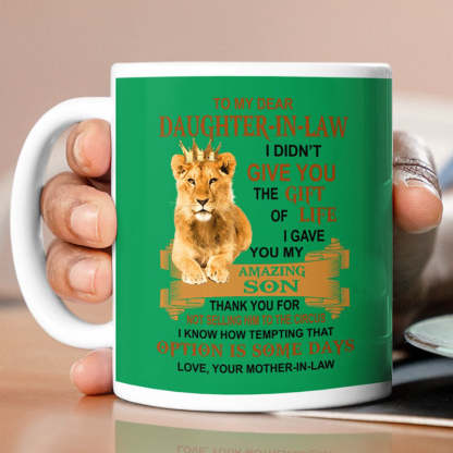 I Gave You My Amazing Son - Best Gift For Daughter-In-Law Lion Mugs-Jolura