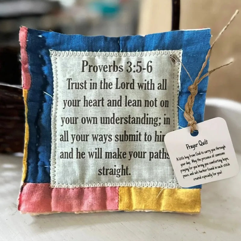 Prayer Quilt With Cross Inside-Jolura