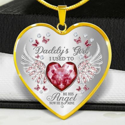 Daddy's Girl Heart Necklace-Jolura