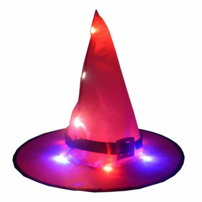 Glowing Witch Hat Decorations - 2 in 1 Hanging/Wearable-Jolura