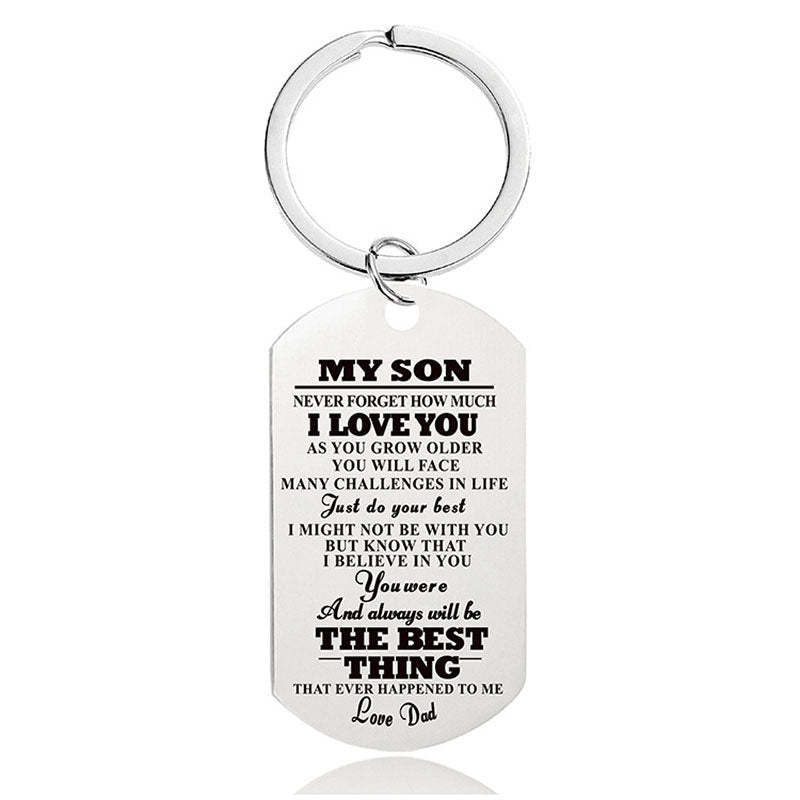 Never Forget How Much I Love You - Inspirational Keychain - A910-Jolura