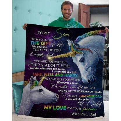 To My Son - From Dad - A318 - Premium Blanket-Jolura