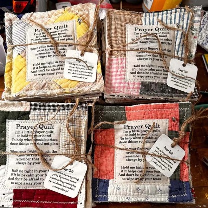 Prayer Quilt With Cross Inside-Jolura