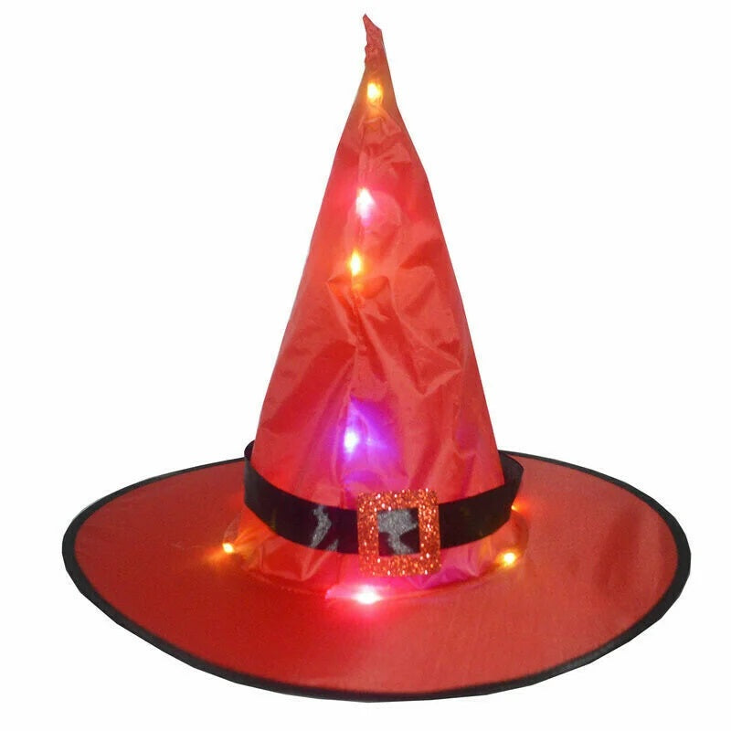 Glowing Witch Hat Decorations - 2 in 1 Hanging/Wearable-Jolura