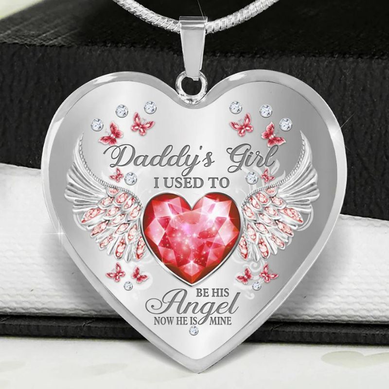 Daddy's Girl Heart Necklace-Jolura