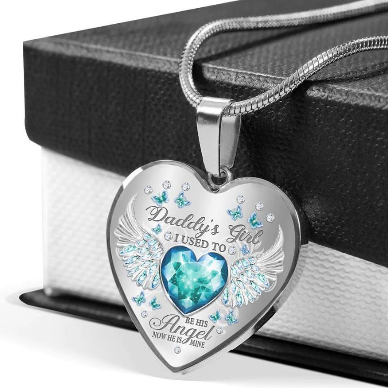 Daddy's Girl Heart Necklace-Jolura