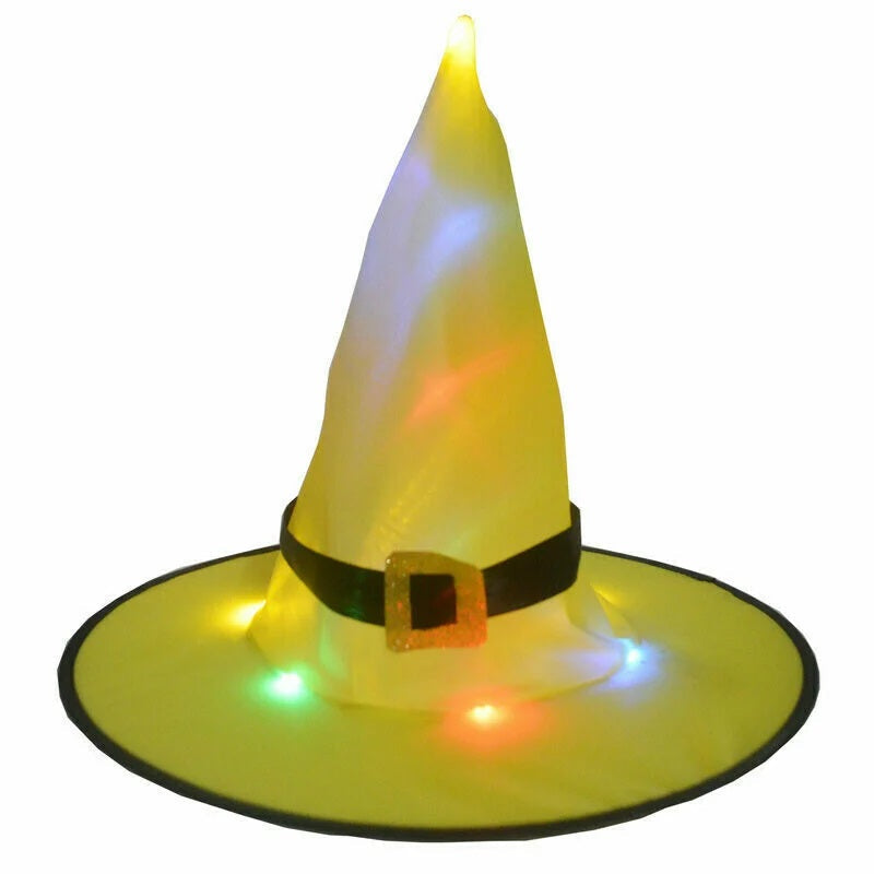 Glowing Witch Hat Decorations - 2 in 1 Hanging/Wearable-Jolura