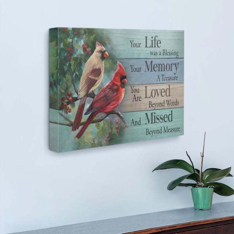Your Life Was A Blessing - D365 - Gallery Wrapped Canvas Prints