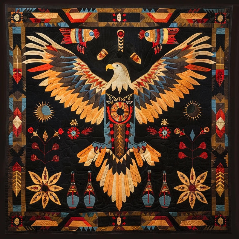 Eagle Native American Blanket - D257 - Premium Blanket-Jolura