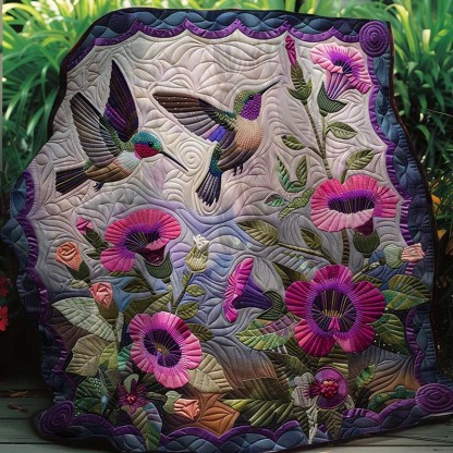 Hummingbirds Blanket - D202 - Premium Blanket-Jolura