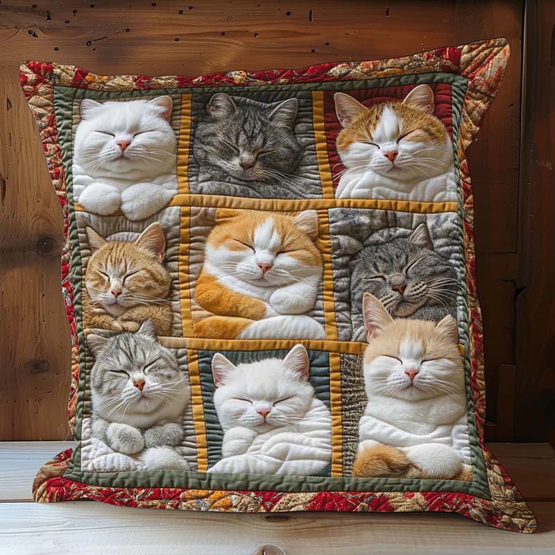 Sleeping Royal Cat D236 Pillow Case-Jolura