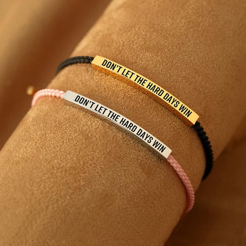 Don't Let The Hard Days Win Tube Bracelet-Jolura