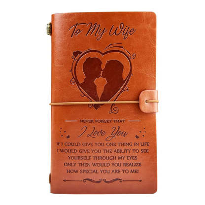 To My Wife - Never Forget That I Love You - Vintage Journal Notebook-Jolura