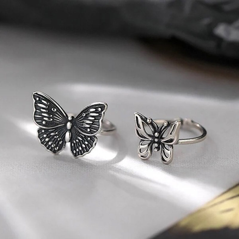 🦋 Sterling Silver Vintage Butterfly Ring-Jolura