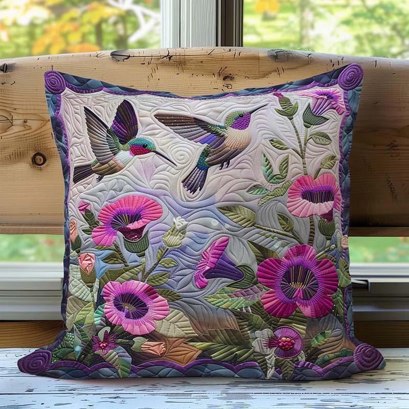 Hummingbirds D235 Pillow Case-Jolura