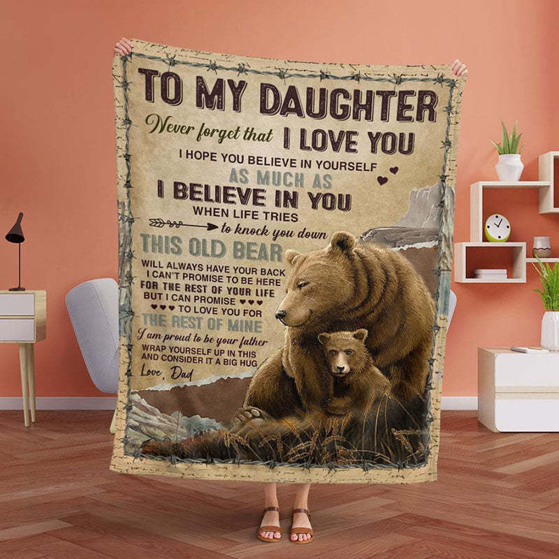 To My Daughter - From Dad - A932 - Premium Blanket-Jolura