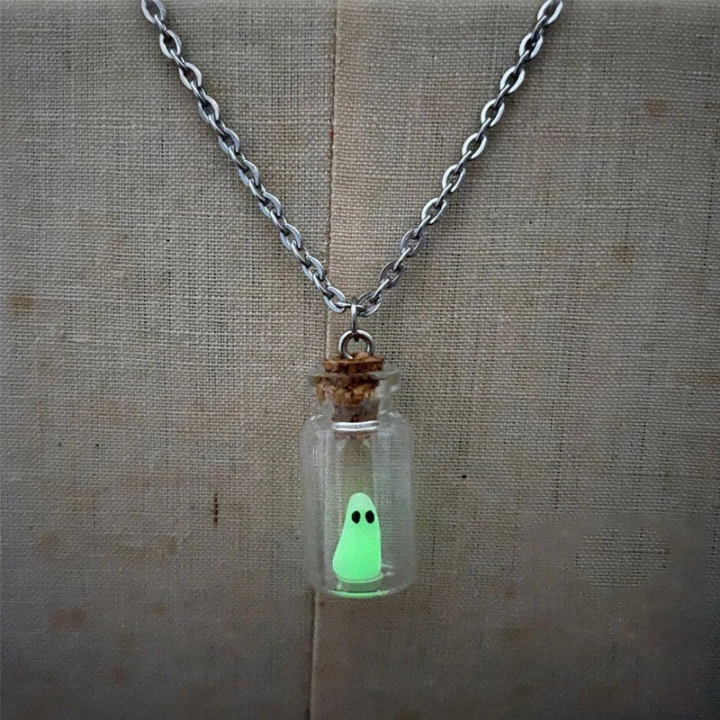 The Adopt A Ghost Pendant and Earrings-Jolura