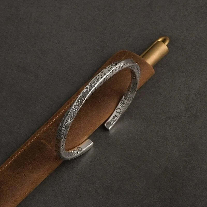 Nordic Silver Viking Bracelet-Jolura