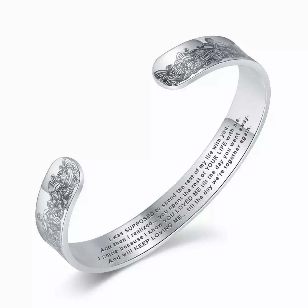 To My Husband in Heaven Memorial Bracelet-Jolura