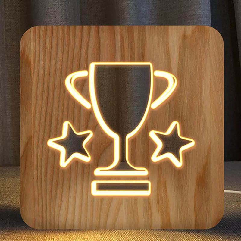 Trophy Wooden Decorative Light-Jolura