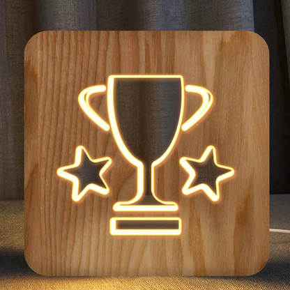 Trophy Wooden Decorative Light-Jolura