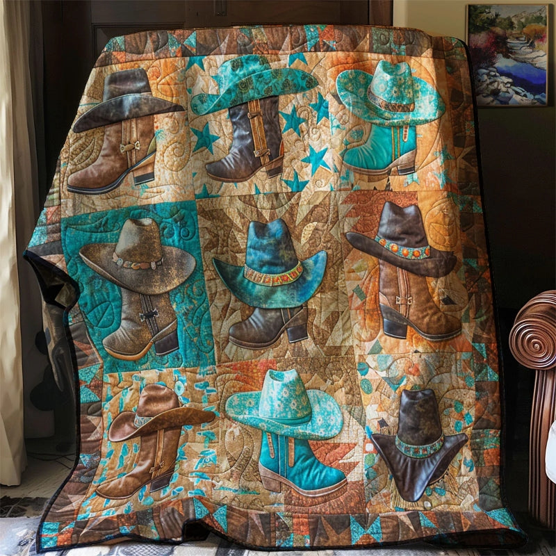 Cowboy Blanket - D258 - Premium Blanket-Jolura