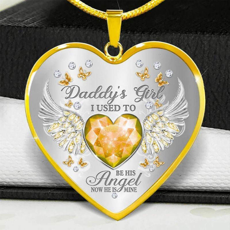 Daddy's Girl Heart Necklace-Jolura