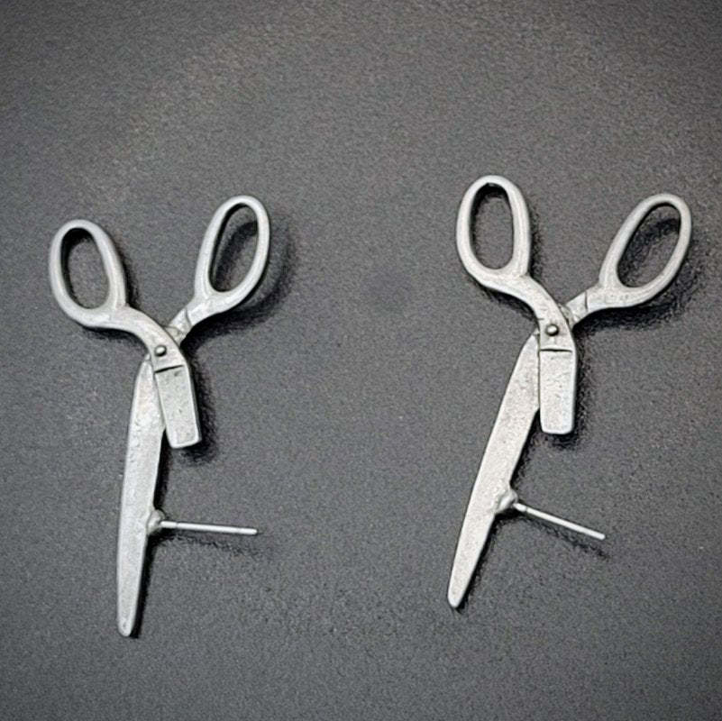 Vintage Scissor Shaped Earrings-Jolura