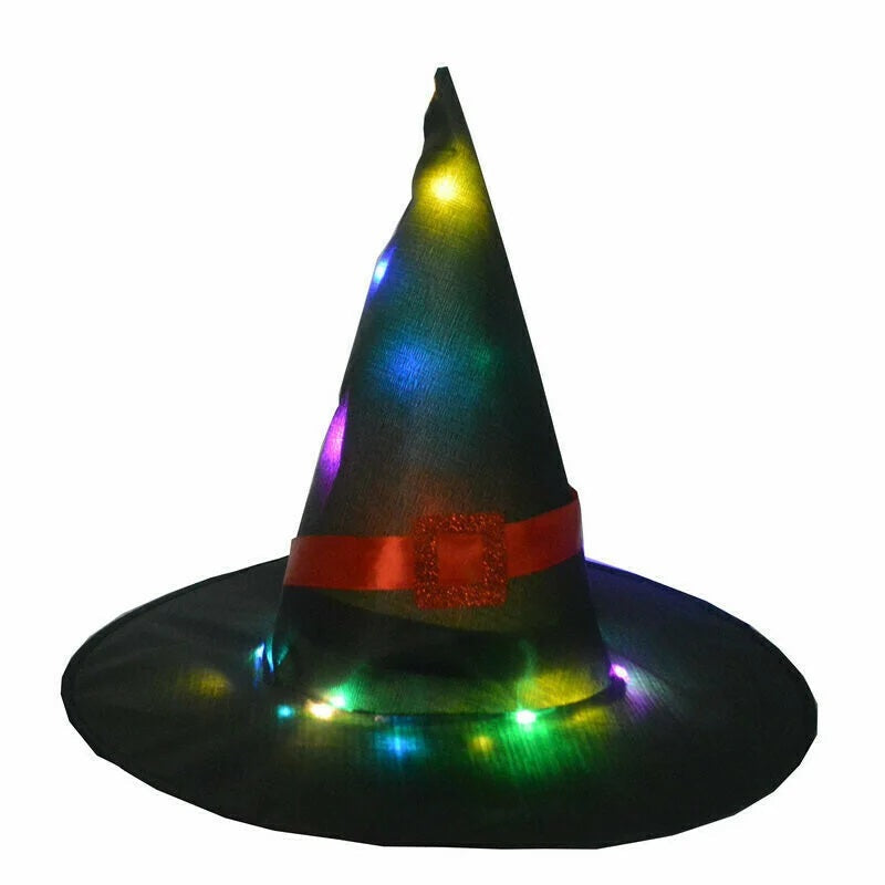 Glowing Witch Hat Decorations - 2 in 1 Hanging/Wearable-Jolura
