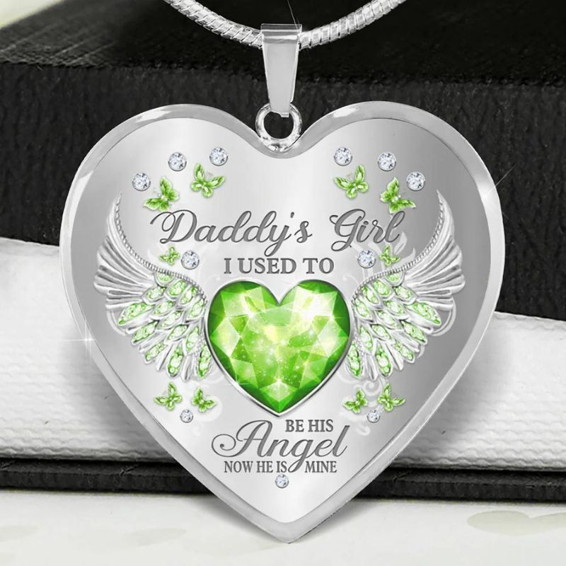 Daddy's Girl Heart Necklace-Jolura