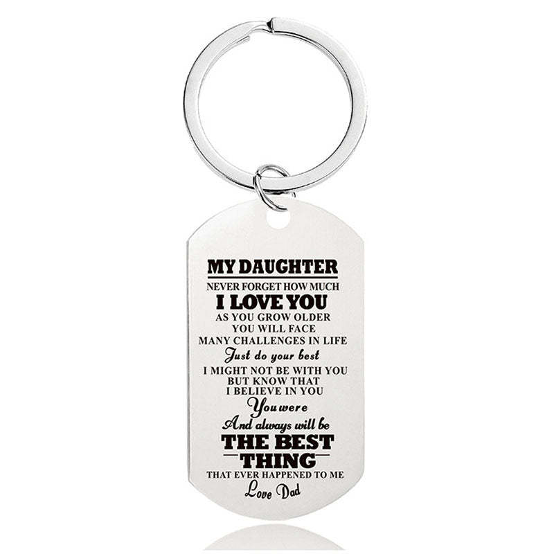Never Forget How Much I Love You - Inspirational Keychain - A910-Jolura