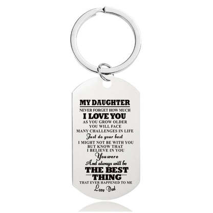 Never Forget How Much I Love You - Inspirational Keychain - A910-Jolura