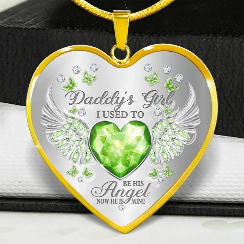 Daddy's Girl Heart Necklace-Jolura