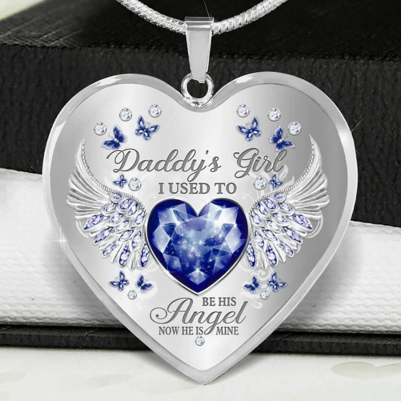 Daddy's Girl Heart Necklace-Jolura