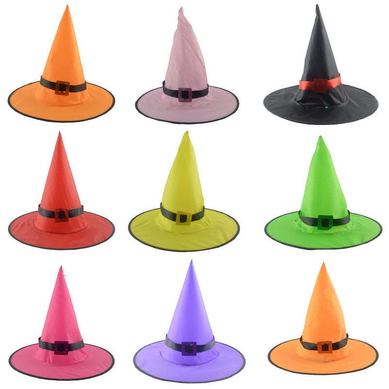 Glowing Witch Hat Decorations - 2 in 1 Hanging/Wearable-Jolura