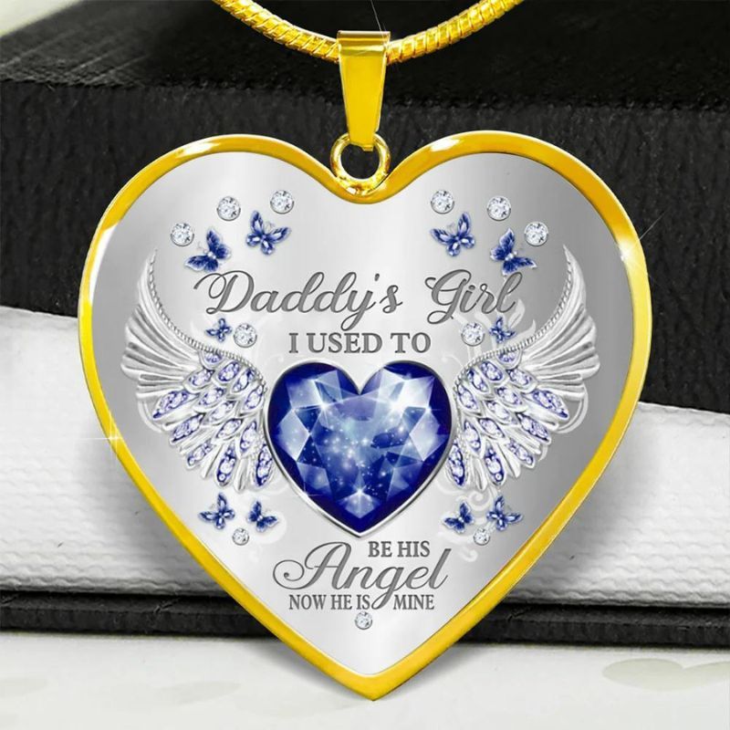 Daddy's Girl Heart Necklace-Jolura
