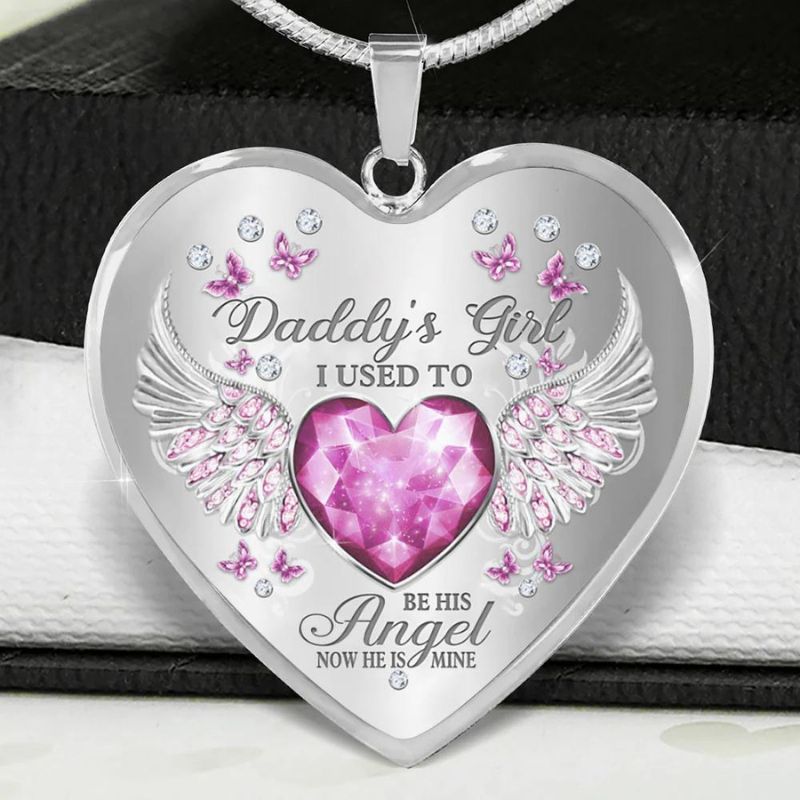 Daddy's Girl Heart Necklace-Jolura