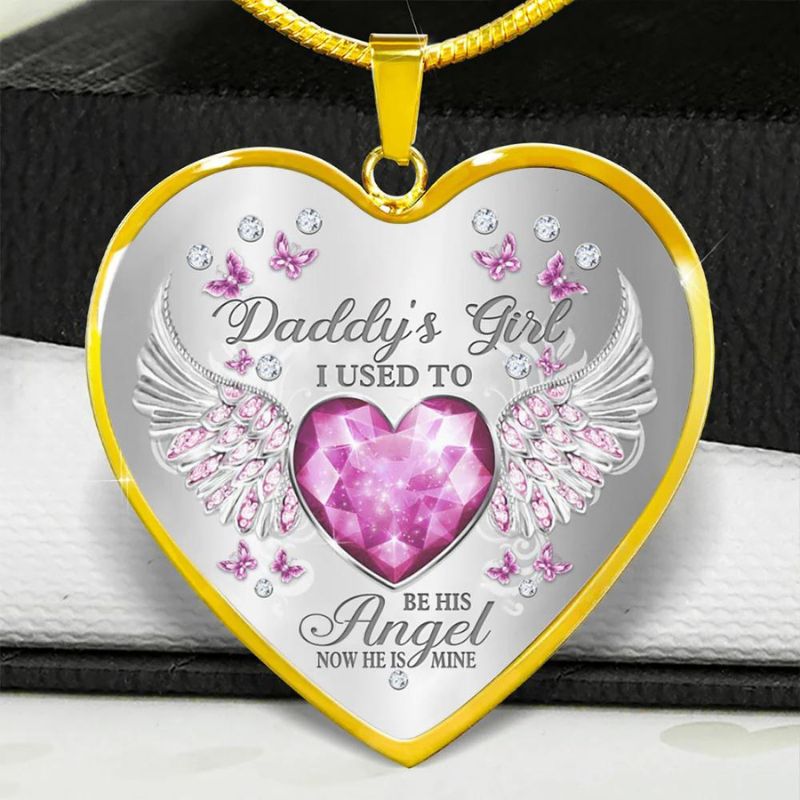 Daddy's Girl Heart Necklace-Jolura