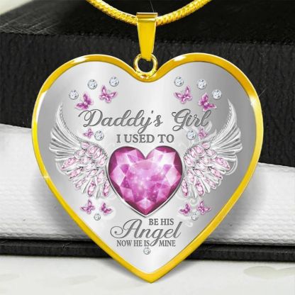 Daddy's Girl Heart Necklace-Jolura