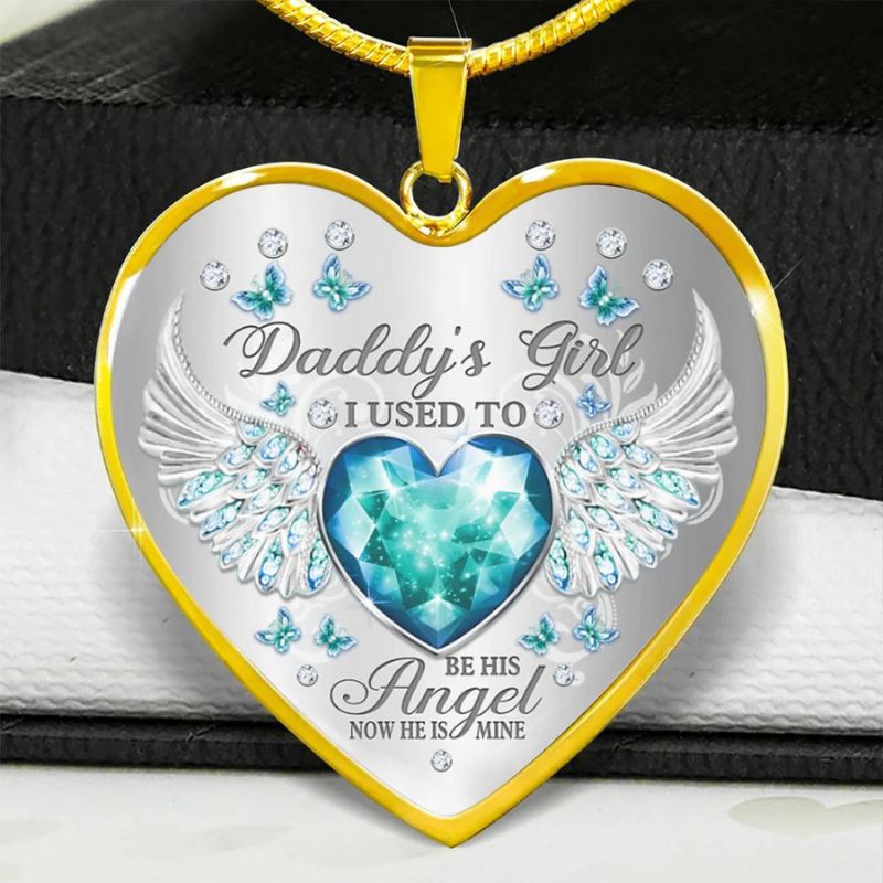 Daddy's Girl Heart Necklace-Jolura