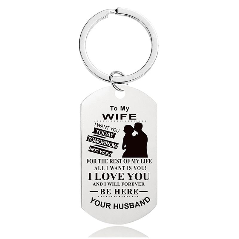 I Love You And I Will Forever Be Here - Inspirational Keychain - A913-Jolura